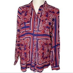 ORSAY Red button down shirt size 34